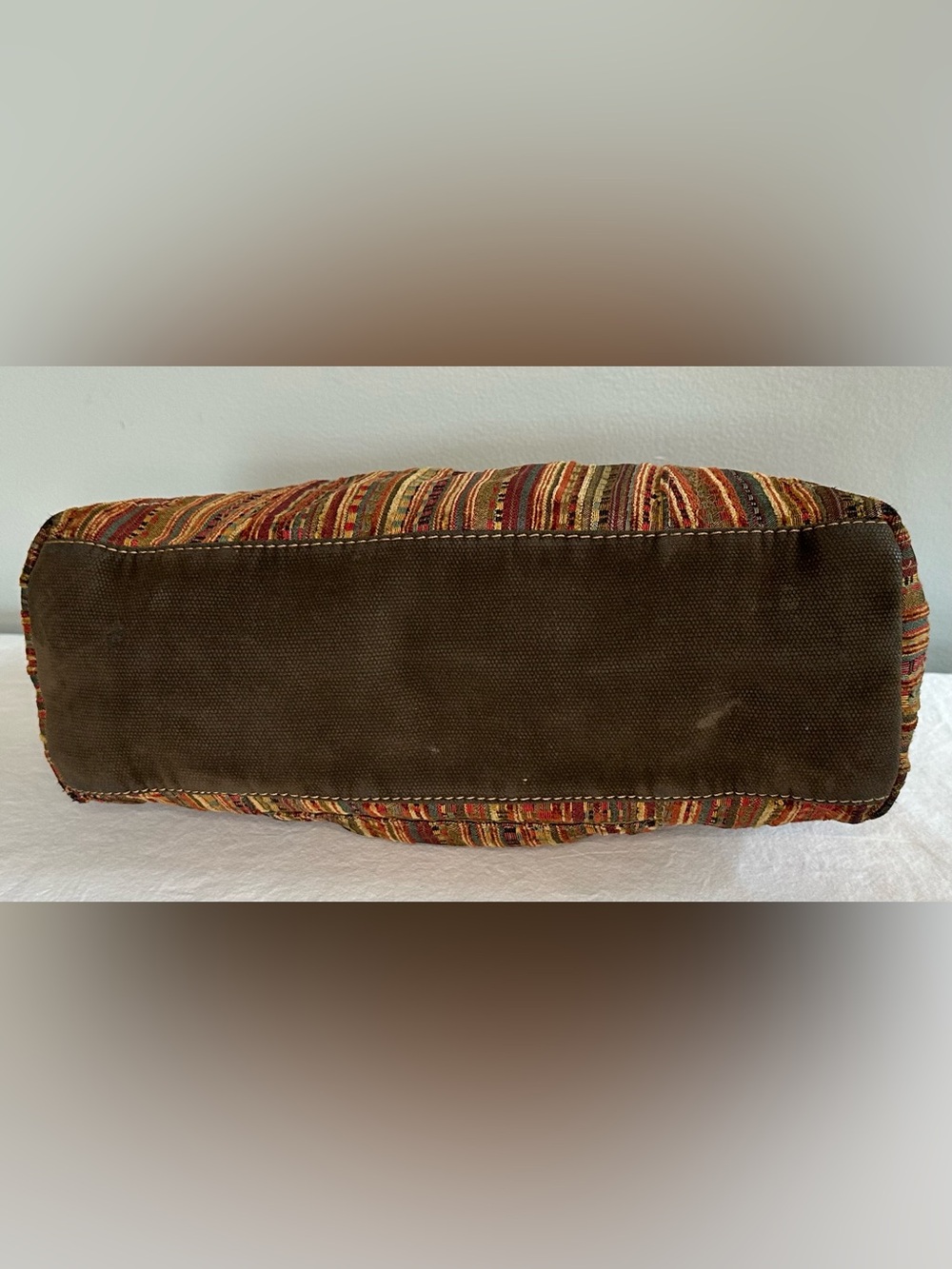 Vintage Fossil Presley Bag Tapestry Color Striped Excellent Y2K Condition - Picture 4 of 14